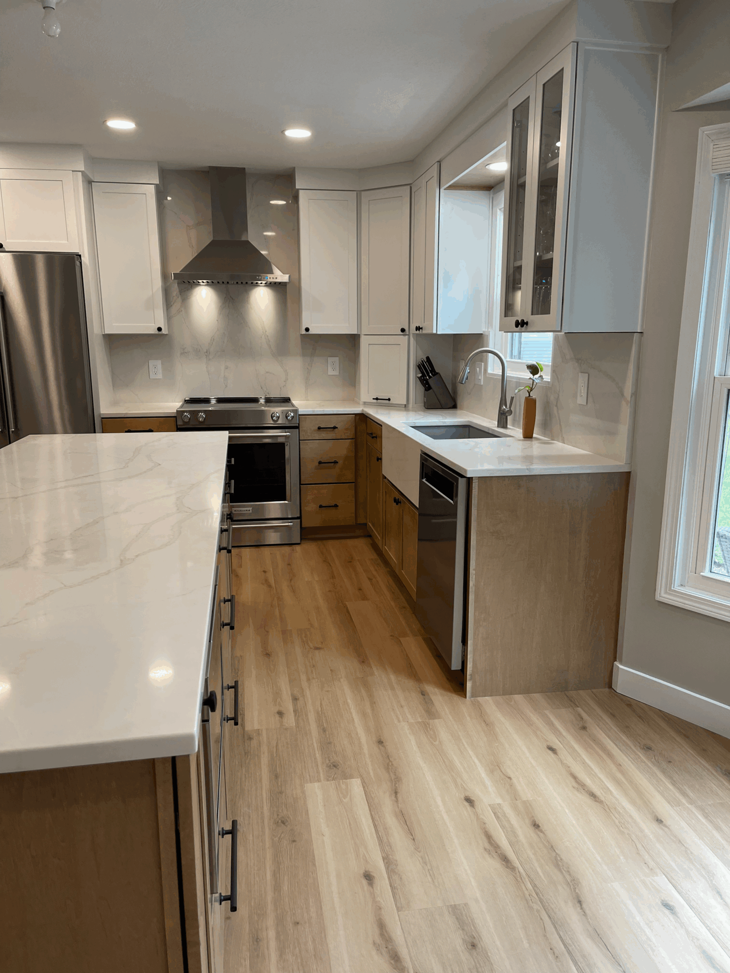 Contemporary Transitional Kitchen Remodel by AIS Renovations project photo